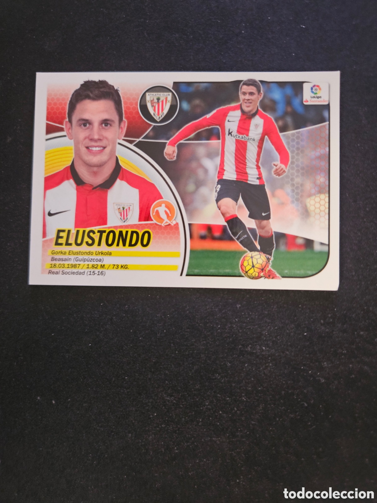 Cromos de Futebol: ELUSTONDO N&ordm; 10B ATHLETIC CLUB &ndash; LIGA ESTE 2016-17 PANINI 1/2