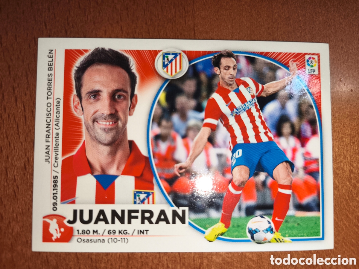 Cromos de f&uacute;tbol: Juanfran n&deg;3 liga este 14/15 Atl&eacute;tico De Madrid
