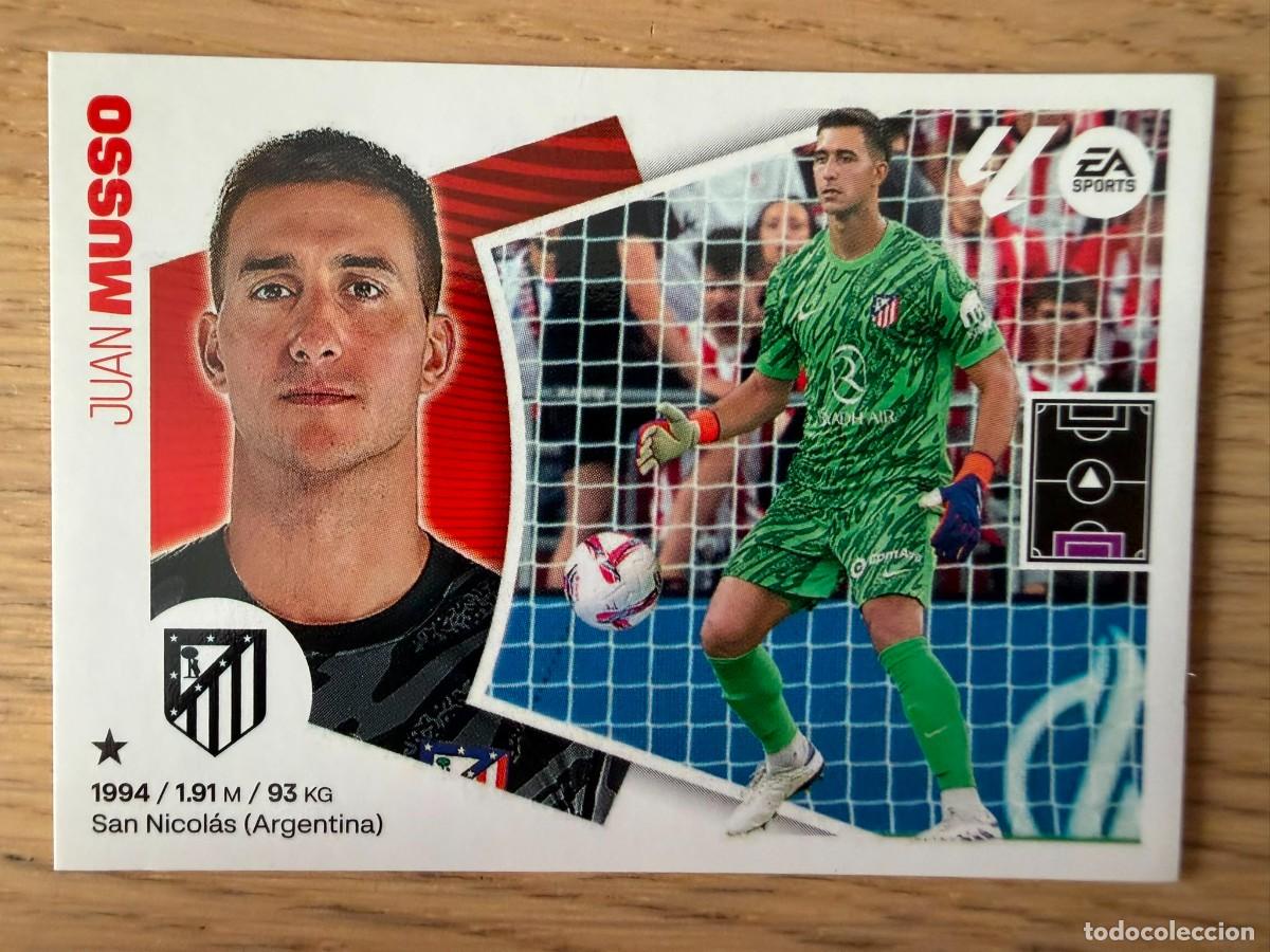 Cromos de f&uacute;tbol: 4 BIS MUSSO COLOCA ATLETICO MADRID 24 25 2024 2025 LIGA EA SPORTS COLECCIONES ESTE SIN PEGAR