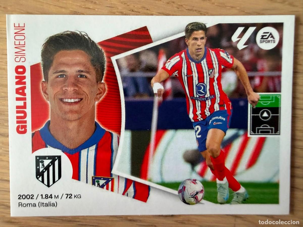 Cromos de f&uacute;tbol: 19 BIS GIULIANO COLOCA ATLETICO MADRID 24 25 2024 2025 LIGA EA SPORTS COLECCIONES ESTE SIN PEGAR