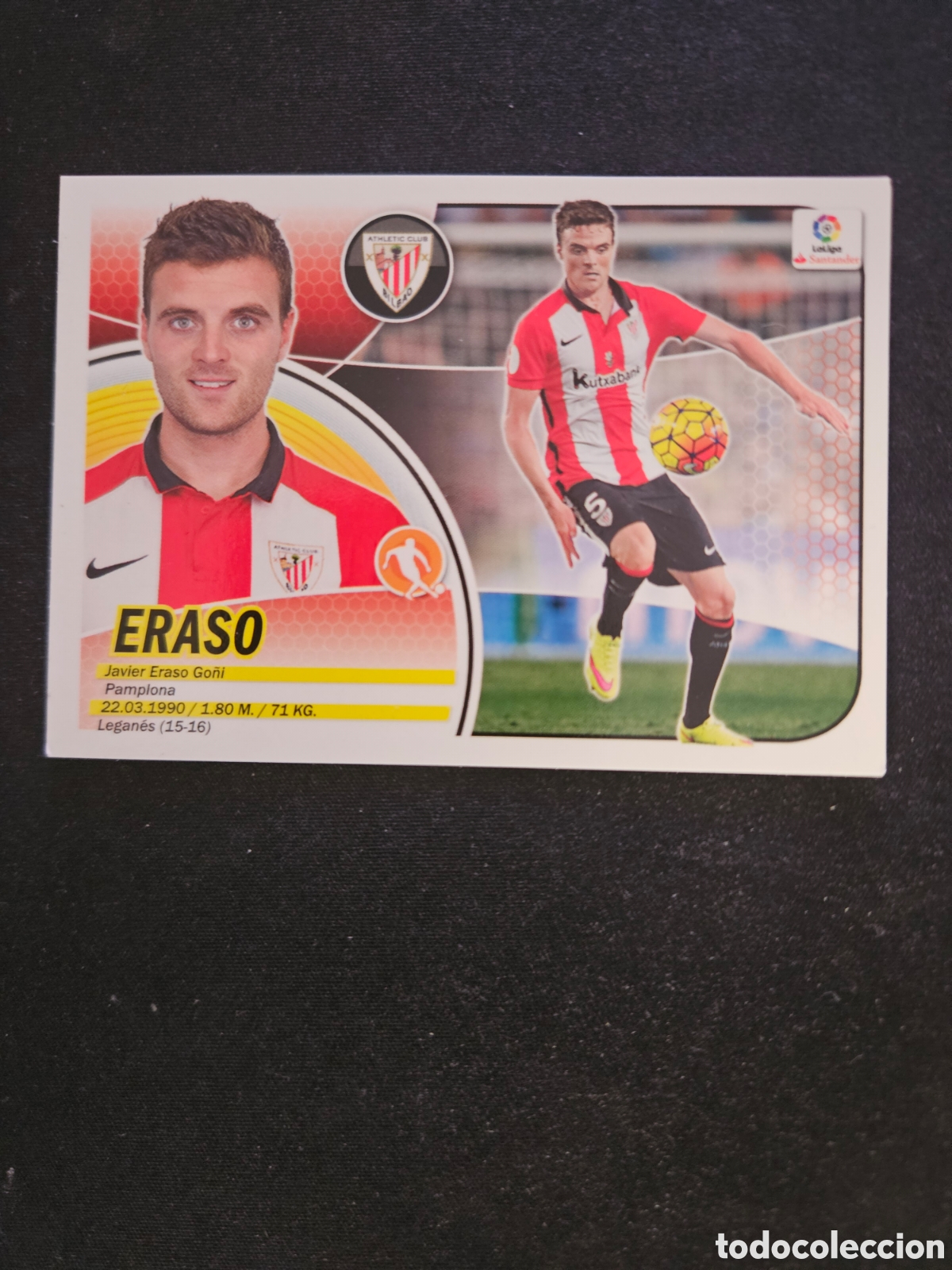 Cromos de f&uacute;tbol: ERASO N&ordm; 11B ATHLETIC CLUB &ndash; LIGA ESTE 2016-17 PANINI