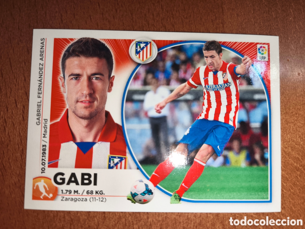 Cromos de f&uacute;tbol: Gabi n&deg;9 liga este 14/15 Atl&eacute;tico De Madrid