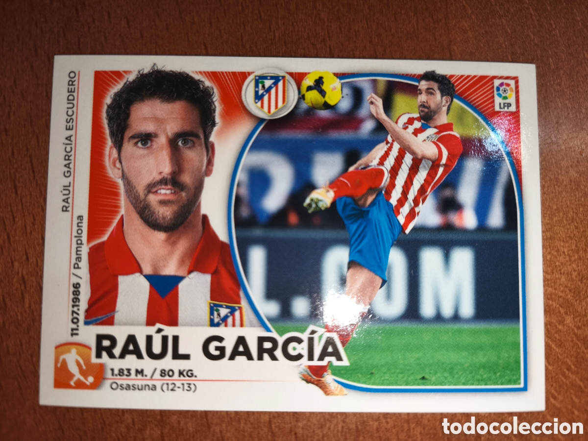 Cromos de f&uacute;tbol: Ra&uacute;l Garc&iacute;a n&deg;14 liga este 14/15 Atl&eacute;tico De Madrid