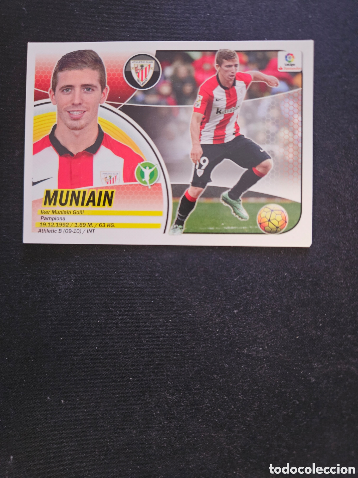 Cromos de f&uacute;tbol: MUNIAIN N&ordm; 14A ATHLETIC CLUB &ndash; LIGA ESTE 2016-17 PANINI