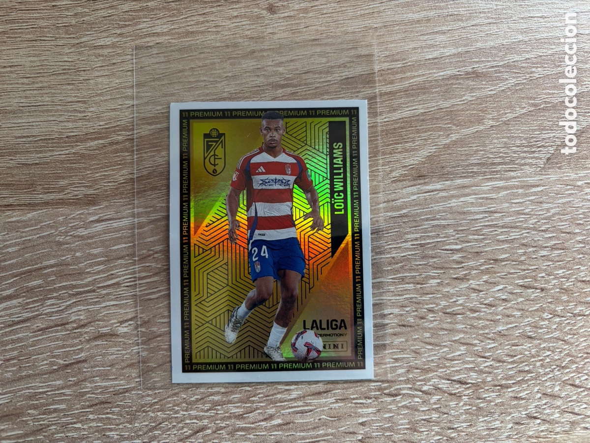 Cromos de f&uacute;tbol: LO&Iuml;C WILLIAMS PREMIUM 11 LIGA HYPERMOTION SEGUNDA DIVISI&Oacute;N 2024 2025 24 25 PANINI GRANADA CF