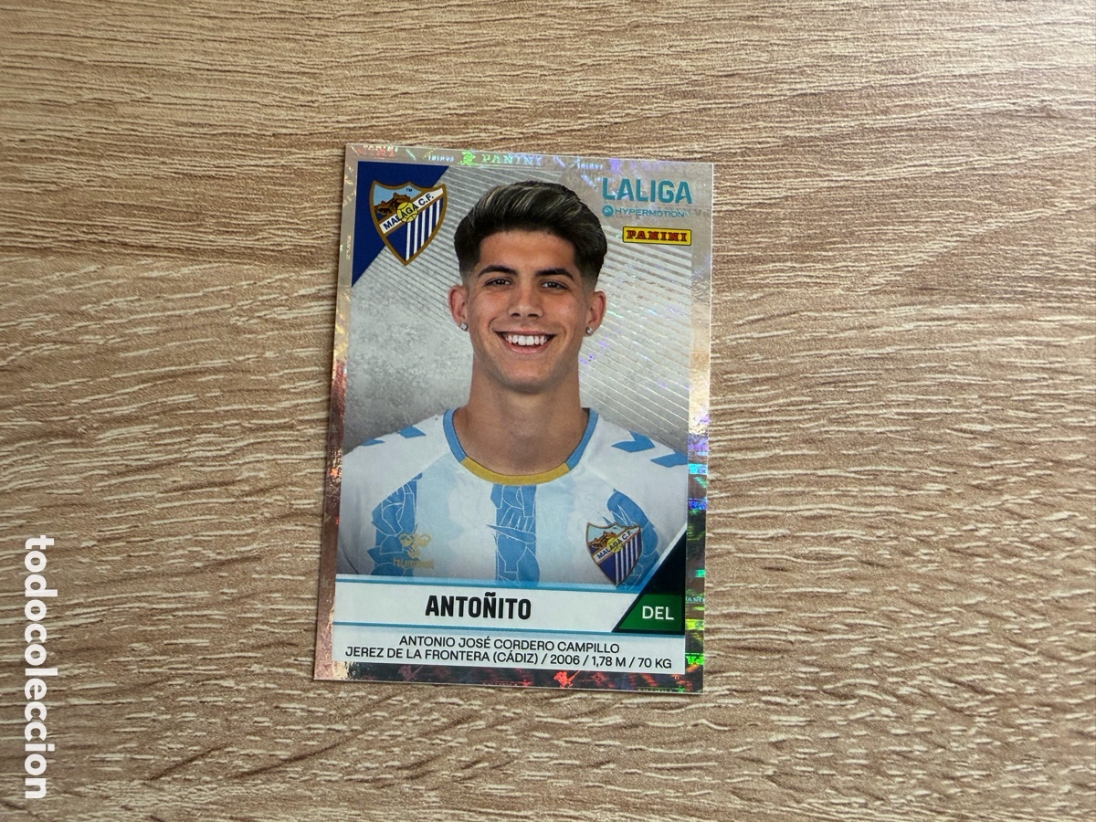 Cromos de f&uacute;tbol: 305 ANTO&Ntilde;ITO ROOKIE FOIL LIGA HYPERMOTION SEGUNDA DIVISI&Oacute;N 2024 2025 24 25 PANINI M&Aacute;LAGA CF