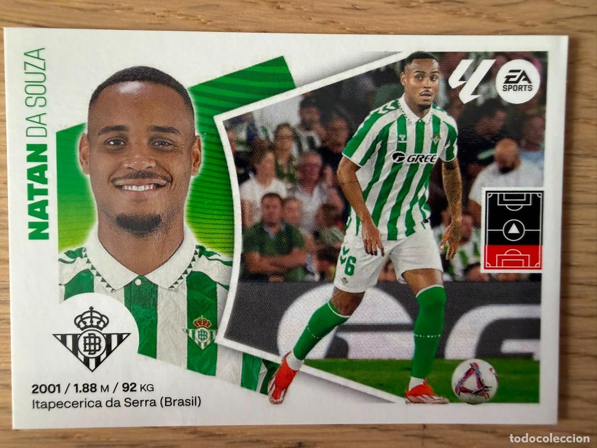 Cromos de f&uacute;tbol: 8 BIS NATAN COLOCA REAL BETIS 24 25 2024 2025 LIGA EA SPORTS COLECCIONES ESTE SIN PEGAR STICKER