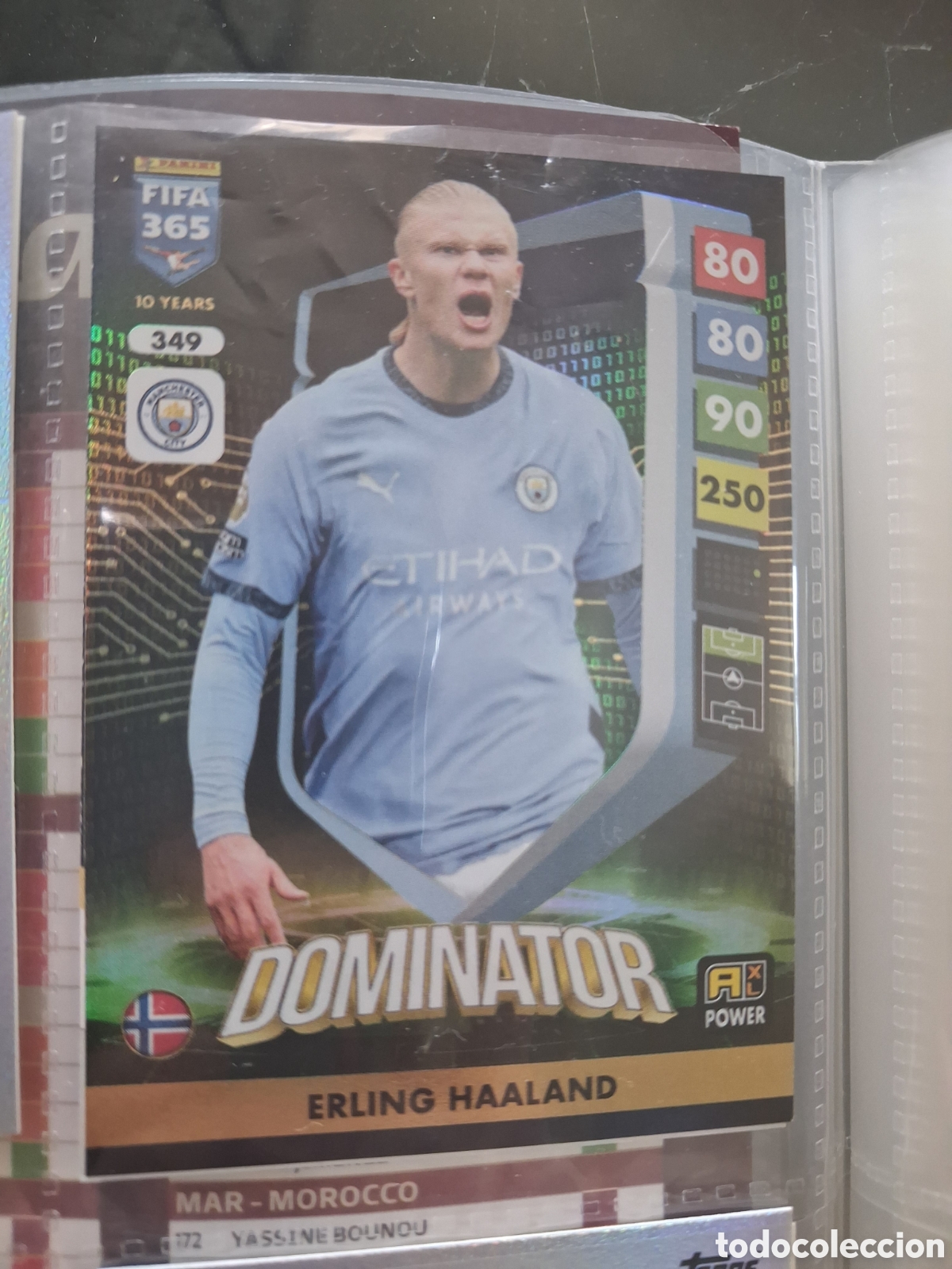 Cromos de f&uacute;tbol: FIFA 365 ADRENALYN 2024 2025 24 25 ALBUM PANINI LIGA N 349 MANCHESTER CITY DOMINATOR ERLING HAALAND