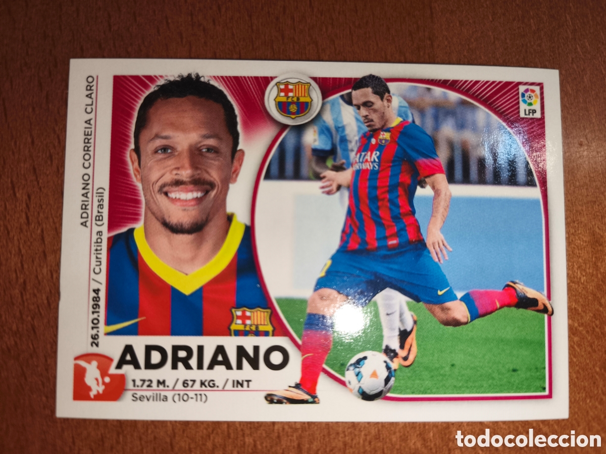Cromos de f&uacute;tbol: Adriano n&deg;7 liga este 14/15 Barcelona