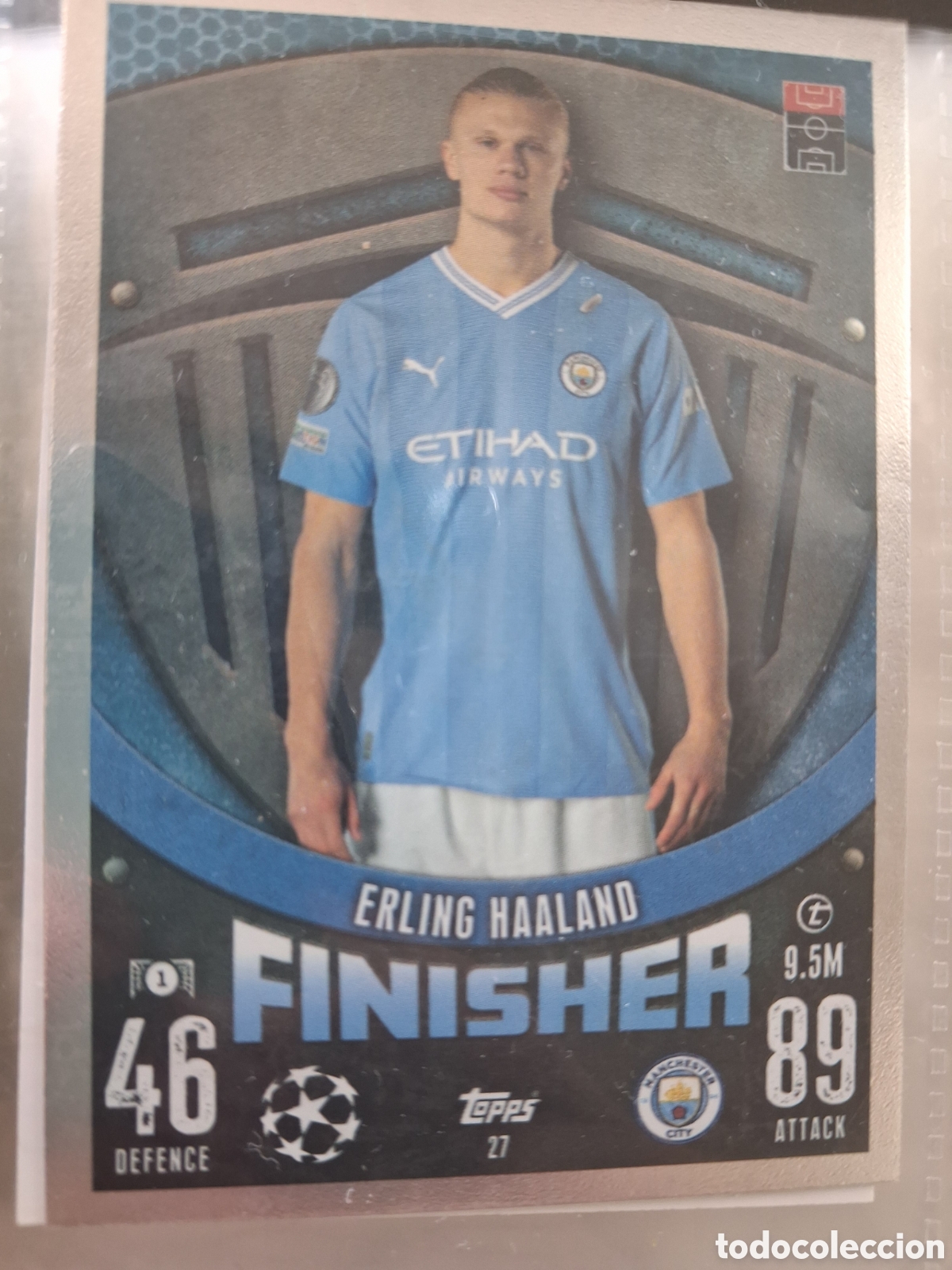 Cromos de f&uacute;tbol: 27 ERLING HAALAND FINISHER MANCHESTER CITY ⚽ TOPPS MATCH ATTAX 2023 2024 23 24 ⚽
