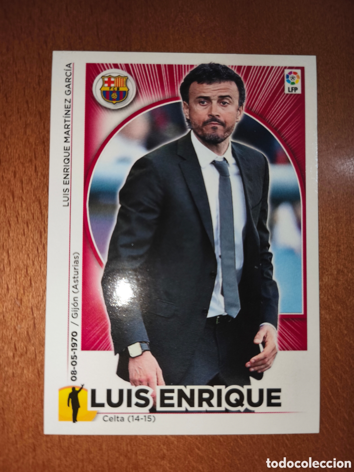 Cromos de f&uacute;tbol: Luis Enrique n&deg;22 liga este 14/15 Barcelona