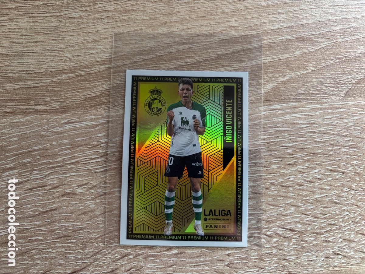 Cromos de f&uacute;tbol: I&Ntilde;IGO VICENTE PREMIUM 11 LIGA HYPERMOTION SEGUNDA DIVISI&Oacute;N 2024 2025 24 25 PANINI RACING SANTANDER