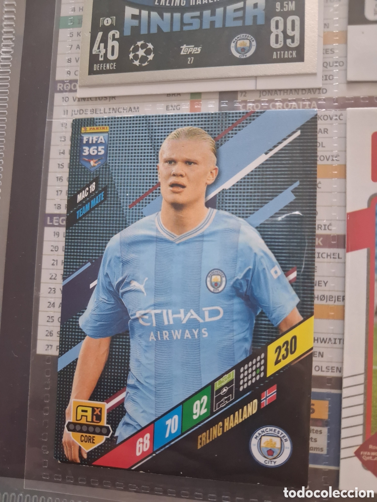 Cromos de f&uacute;tbol: FIFA 365 MAC 18 ERLING HAALAND 2023-24