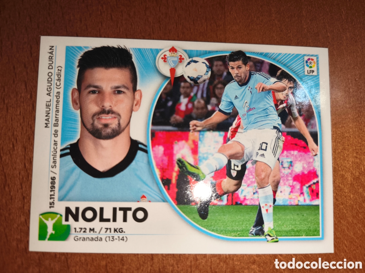 Cromos de f&uacute;tbol: Nolito n&deg;18 liga este 14/15 Celta