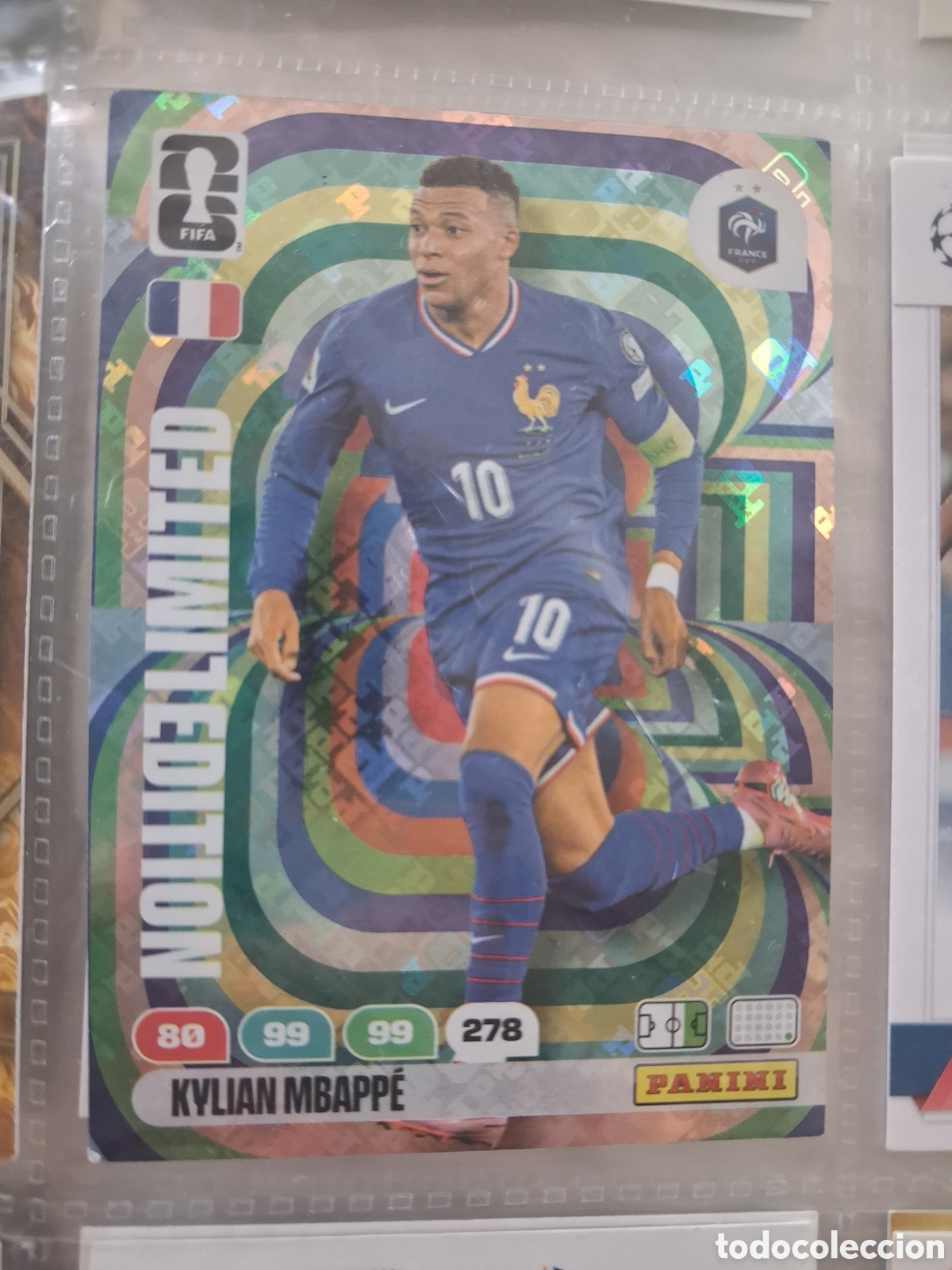 Cromos de f&uacute;tbol: Kylian Mbapp&eacute; - Francia -Limited Edition - ADRENALYN FIFA WORLD CUP 2026 26