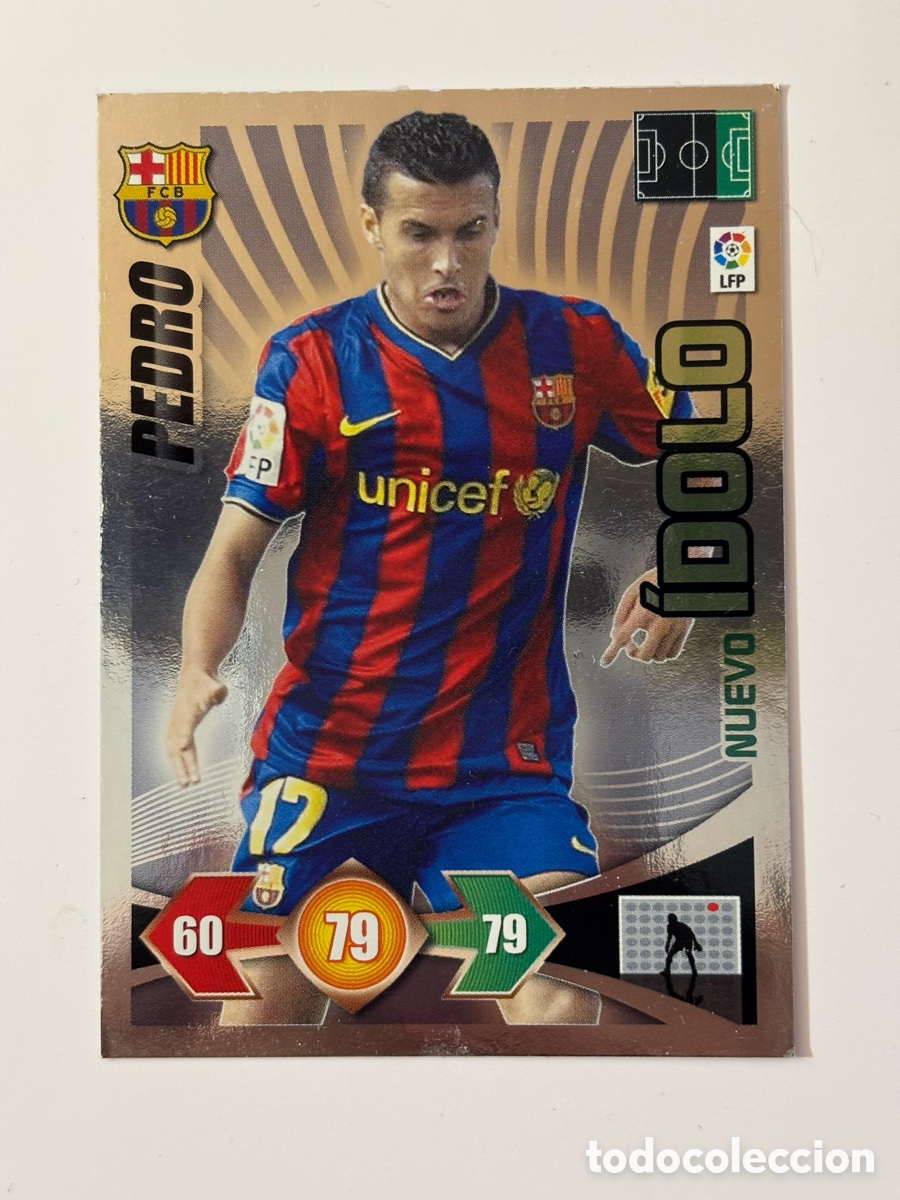 Cromos de f&uacute;tbol: Pedro FC Barcelona Nuevo &Iacute;dolo Adrenalyn 2009 2010 excelente estado