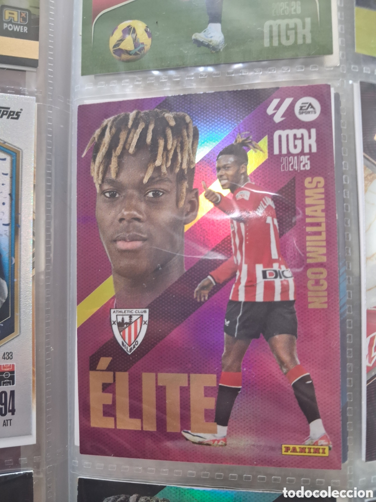Cromos de f&uacute;tbol: CARD MEGACRACKS TEMPORADA 24/25: &Eacute;LITE NICO WILLIAMS, N&deg; 11