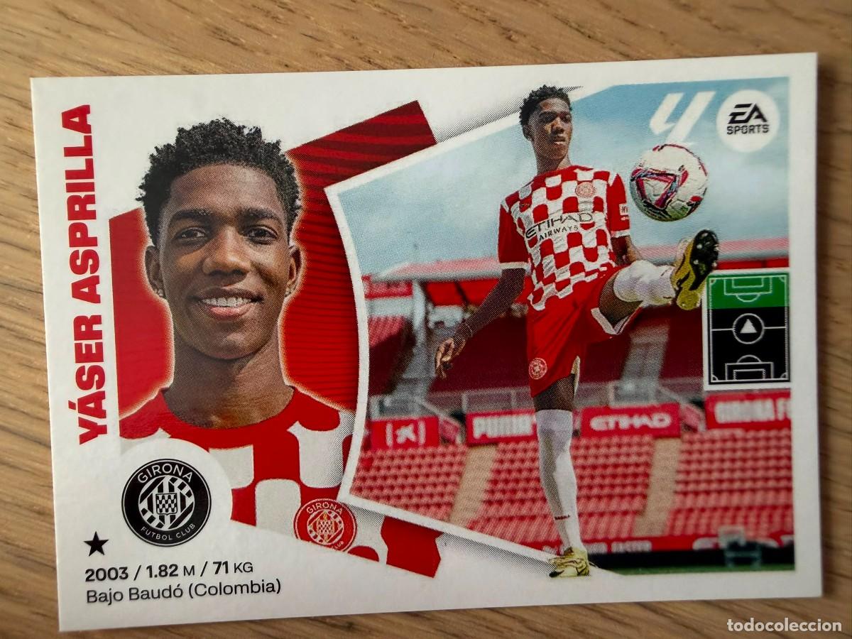 Cromos de f&uacute;tbol: 18 BIS ASPRILLA COLOCA GIRONA 24 25 2024 2025 LIGA EA SPORTS COLECCIONES ESTE SIN PEGAR STICKER