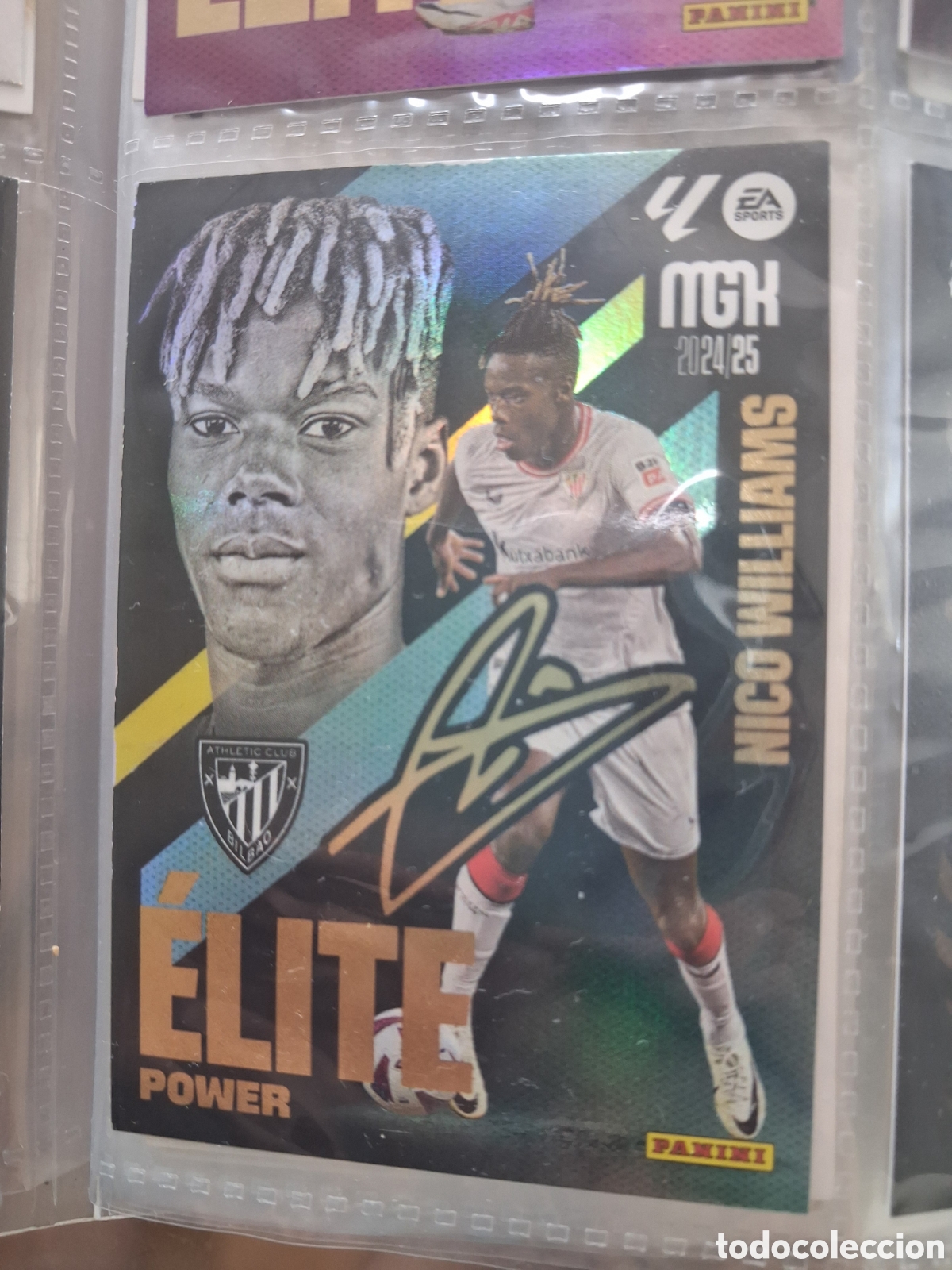 Cromos de f&uacute;tbol: CARD MEGACRACKS TEMPORADA 26/27: &Eacute;LITE POWER NICO WILLIAMS, N&deg; 12P