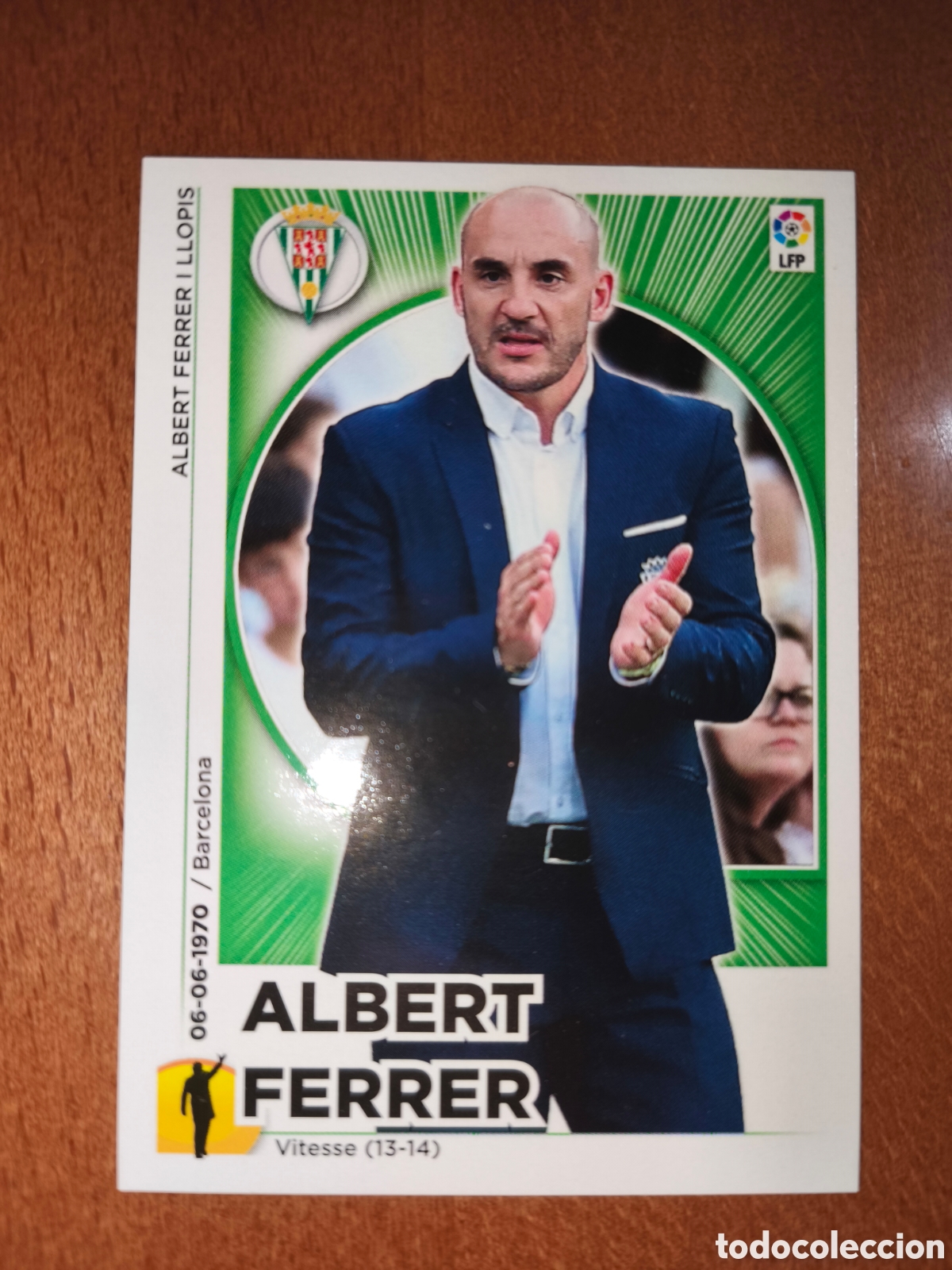 Cromos de f&uacute;tbol: Albert Ferrer n&deg;22 Liga este 14/15 C&oacute;rdoba