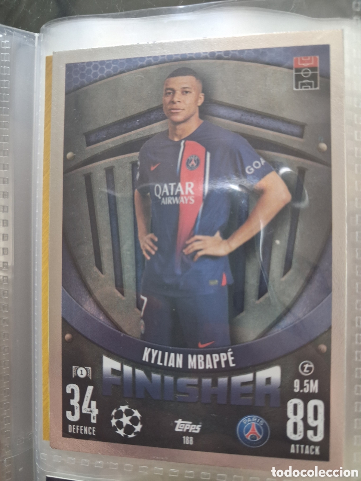 Cromos de f&uacute;tbol: 188 KYLIAN MBAPPE FINISHER PARIS SAINT GERMAIN ⚽ TOPPS MATCH ATTAX 2023 2024 23 24 ⚽