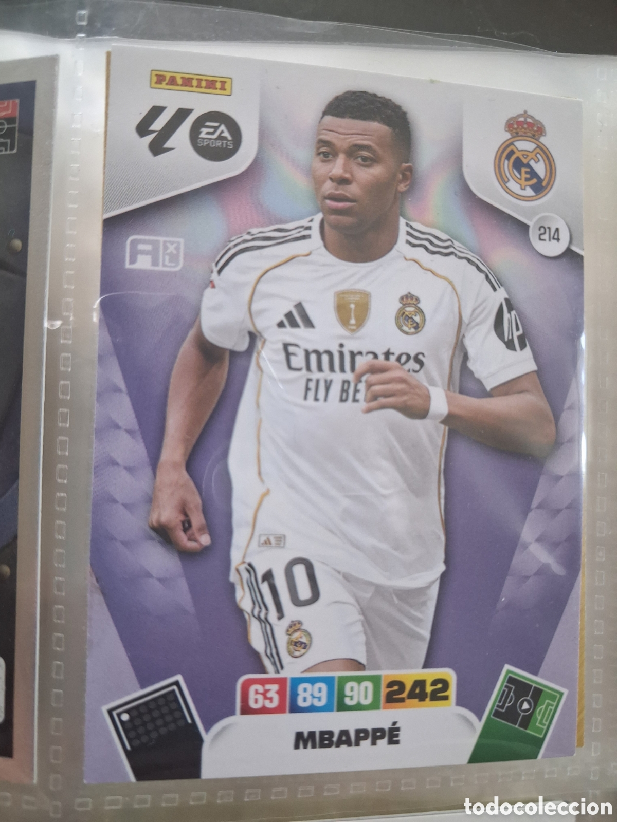 Cromos de f&uacute;tbol: # Real Madrid 214 MBAPP&Eacute; Adrenalyn 2025-26