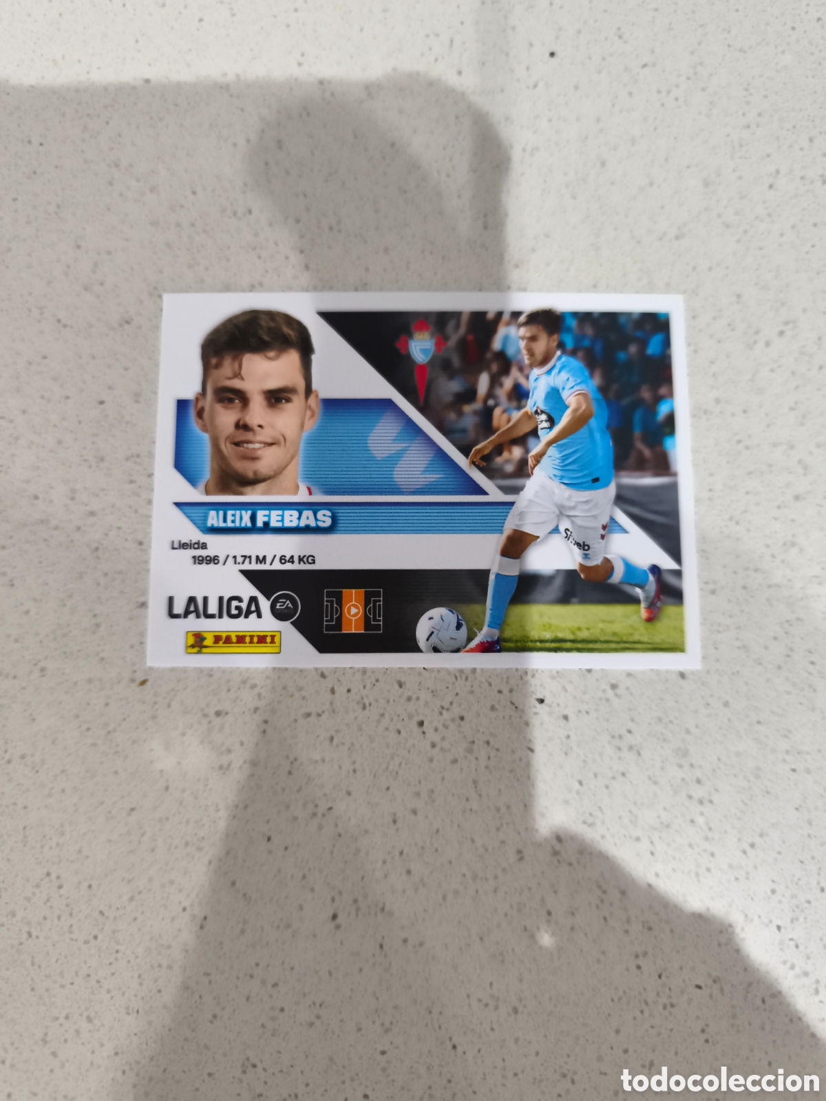 Cromos de f&uacute;tbol: CROMO N&Uacute;MERO 10 &Uacute;LTIMO FICHAJE FEBAS CELTA DE VIGO. LIGA ESTE 26/27. PANINI. SEGUNDA EDICI&Oacute;N.