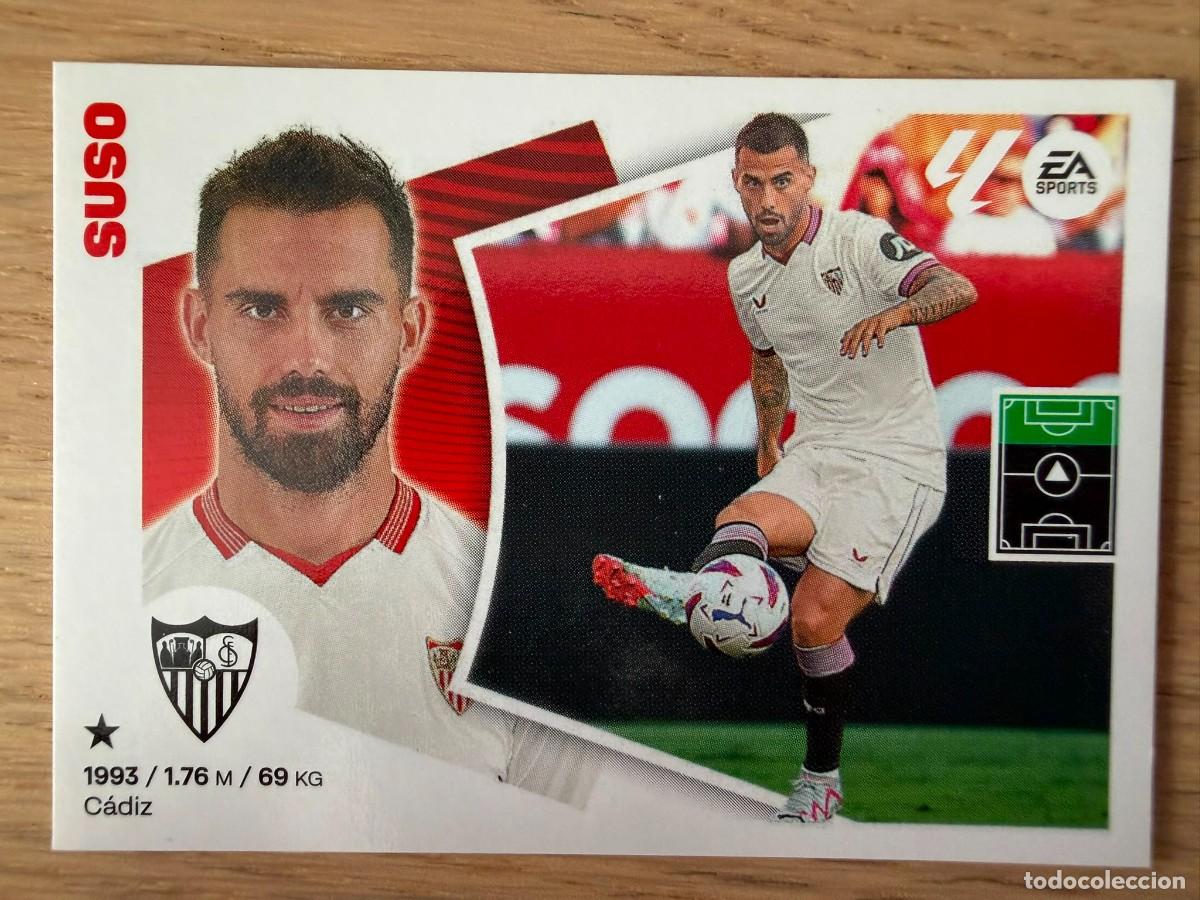 Cromos de f&uacute;tbol: 17 BIS SUSO COLOCA SEVILLA 24 25 2024 2025 LIGA EA SPORTS COLECCIONES ESTE SIN PEGAR STICKER