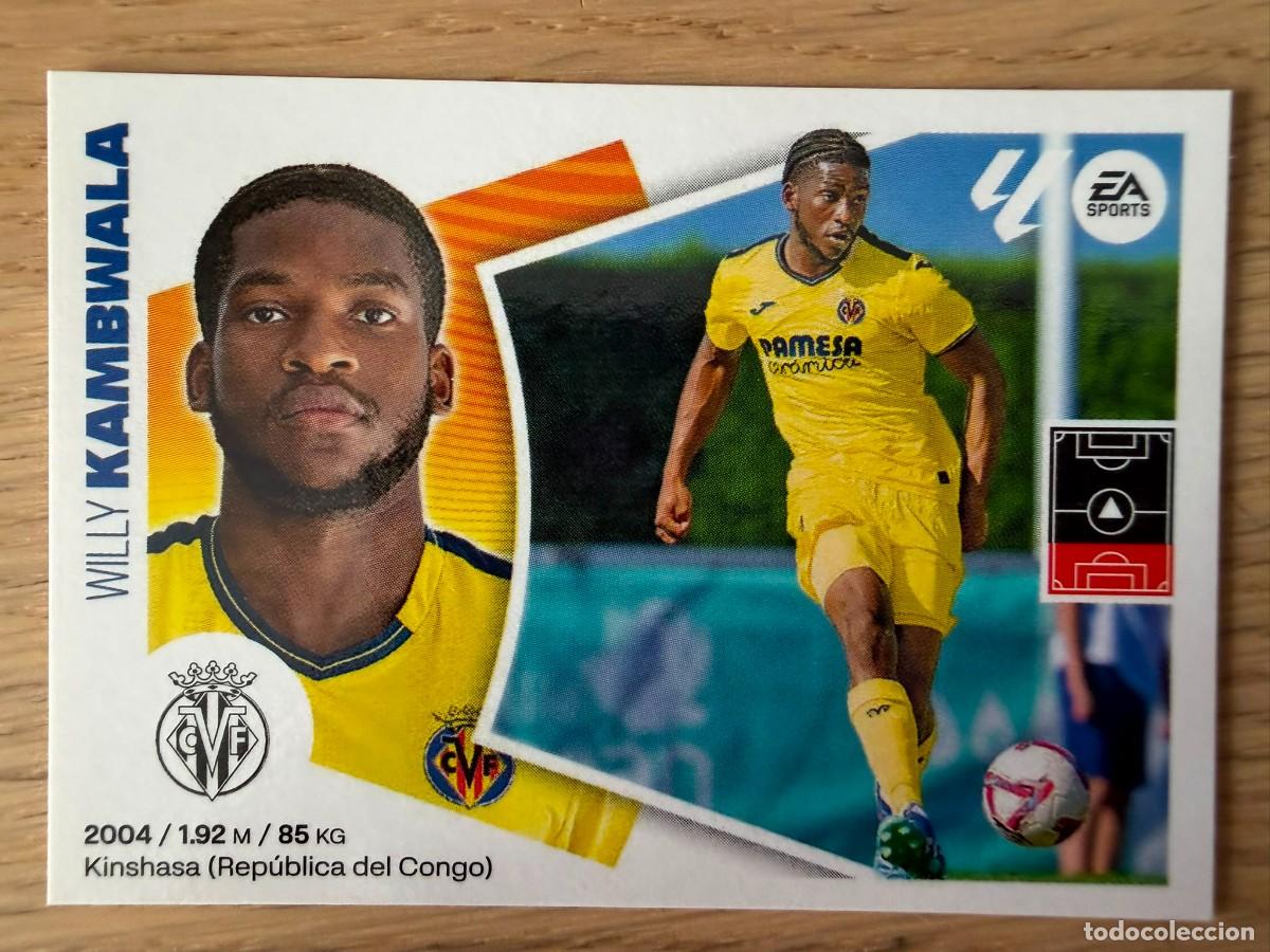 Cromos de f&uacute;tbol: 7 BIS KAMBWALA COLOCA VILLARREAL 24 25 2024 2025 LIGA EA SPORTS COLECCIONES ESTE SIN PEGAR STICKER