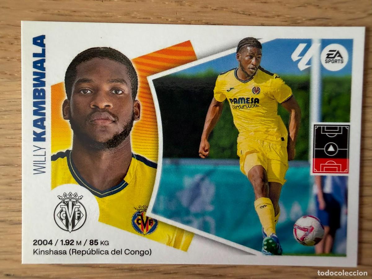 Cromos de f&uacute;tbol: 7 BIS KAMBWALA COLOCA VILLARREAL 24 25 2024 2025 LIGA EA SPORTS COLECCIONES ESTE SIN PEGAR STICKER