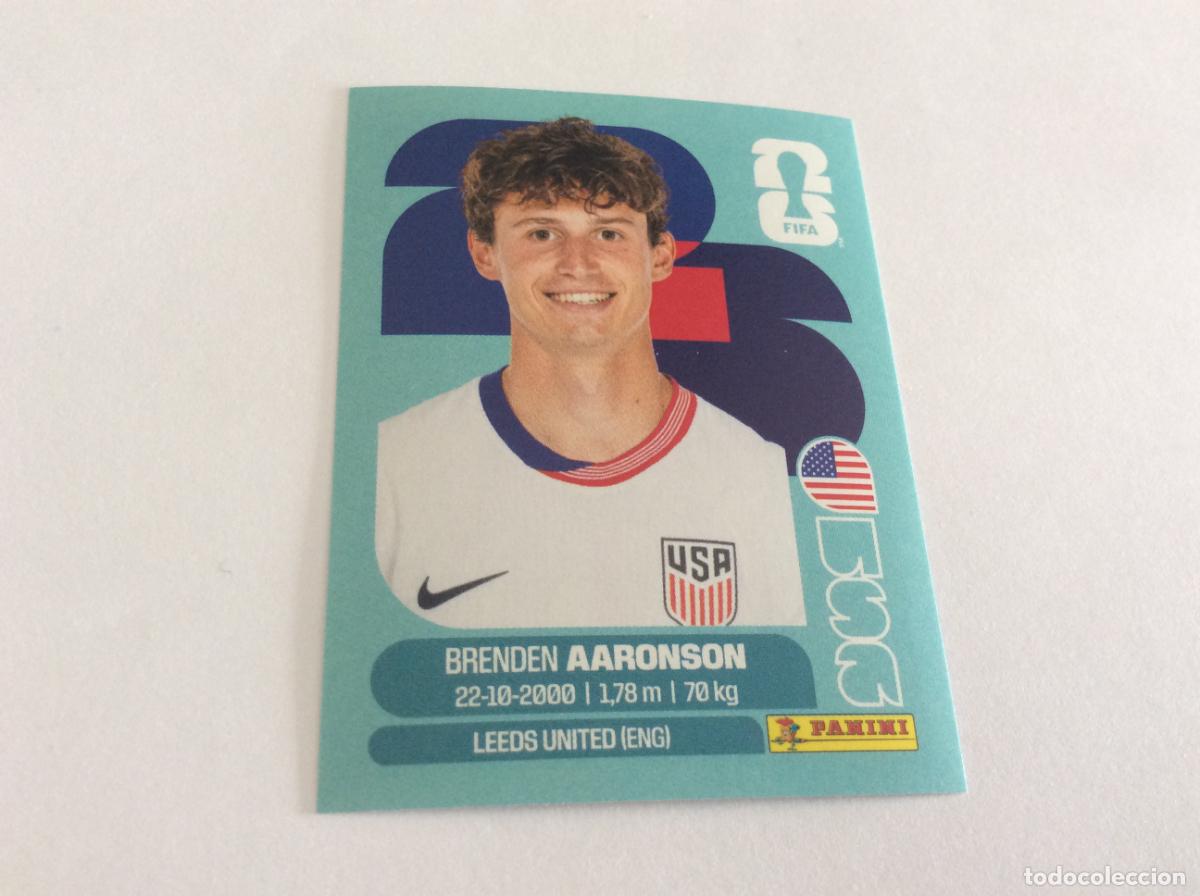 Cromos de Futebol: USA17 usa 17 Brenden Aaronson Sticker Cromo FIFA World Cup 2026 26 Panini Mundial