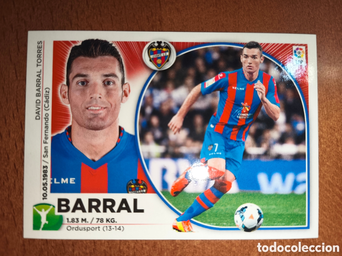 Cromos de f&uacute;tbol: Barral n&deg;18 liga este 14/15 Levante