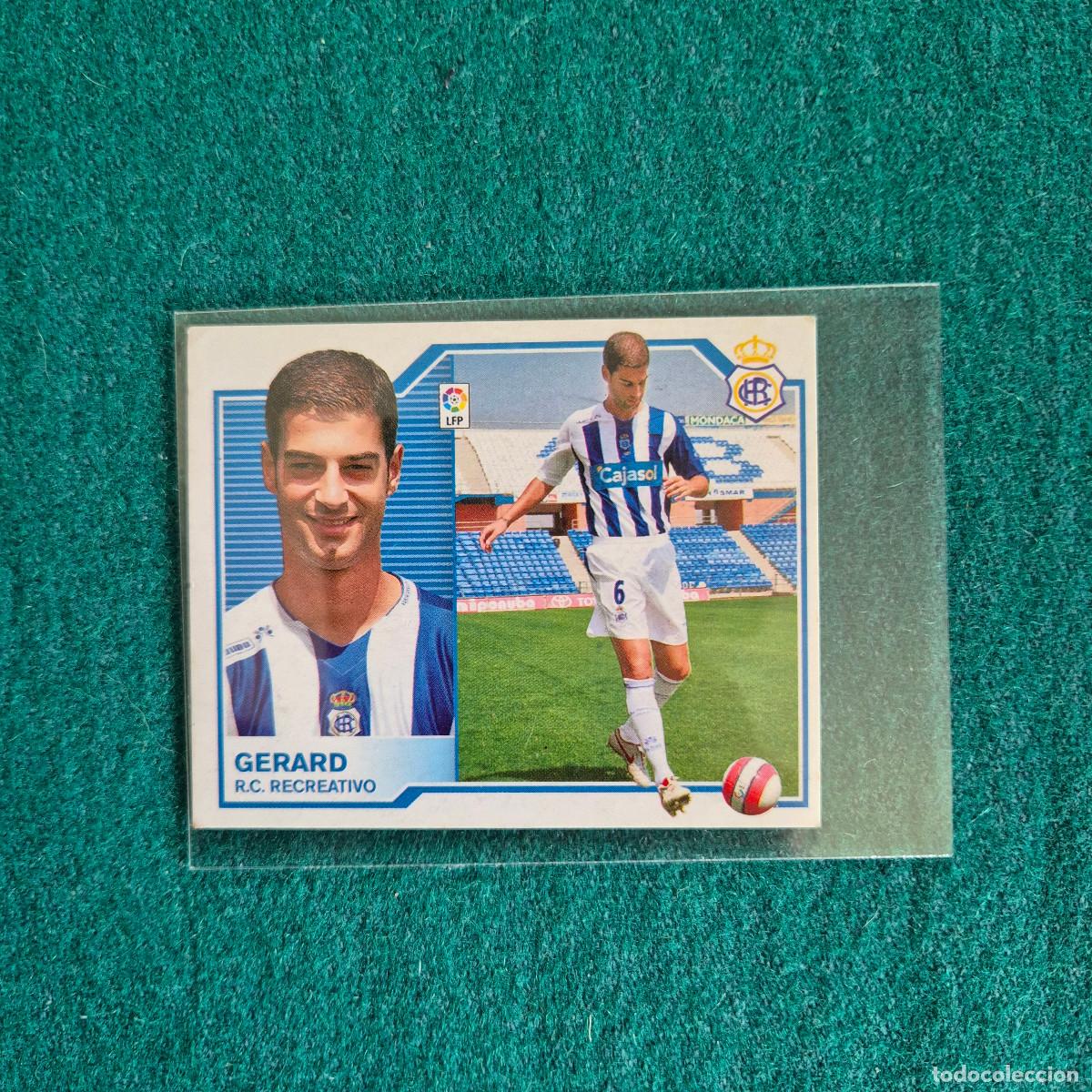 Cromos de f&uacute;tbol: GERARD RECREATIVO DE HUELVA FICHAJE 54 LIGA ESTE 2007 2008 07 08