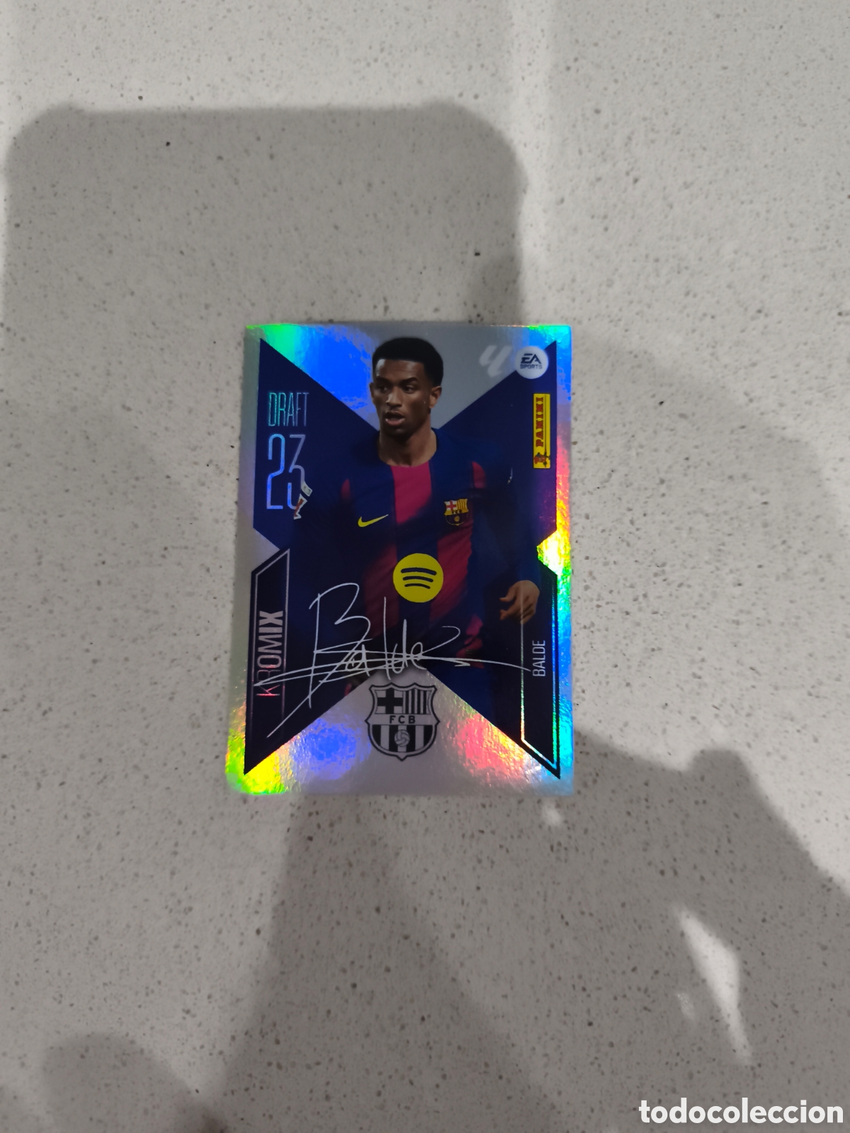 Figurine di Calcio: CROMO N&Uacute;MERO K2 DRAFT 23 KROMIX BALDE FC BARCELONA. LIGA ESTE 26/27. PANINI.