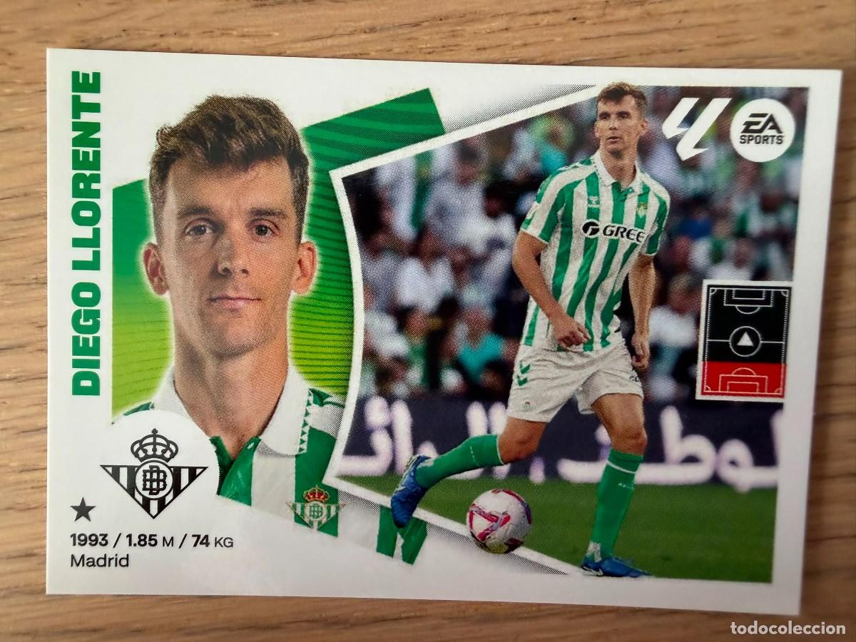 Cromos de f&uacute;tbol: FICHAJE 11 DIEGO LLORENTE BETIS 24 25 2024 2025 LIGA EA SPORTS COLECCIONES ESTE SIN PEGAR STICKER
