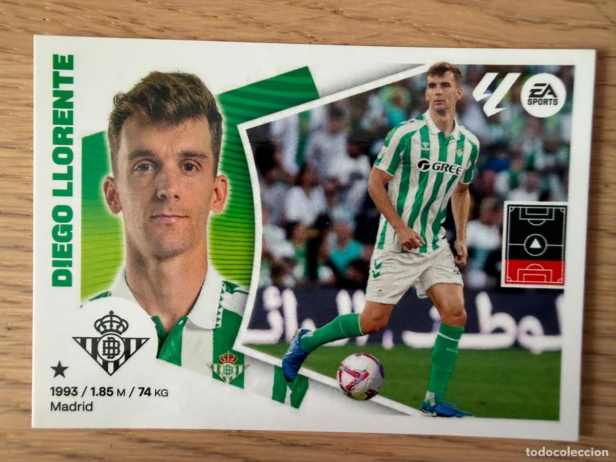 Cromos de f&uacute;tbol: FICHAJE 11 DIEGO LLORENTE BETIS 24 25 2024 2025 LIGA EA SPORTS COLECCIONES ESTE SIN PEGAR STICKER