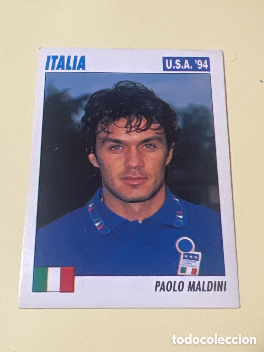Cromos de f&uacute;tbol: C3747. 248 SERVICE LINE MUNDIAL USA 94 PAOLO MALDINI - ITALIA - 1994 WORLD CUP SL ITALY