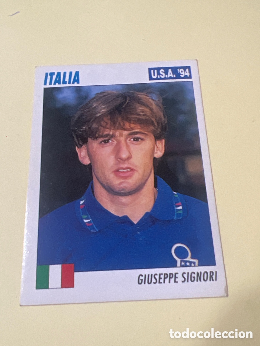 Cromos de f&uacute;tbol: C3752. 261 SERVICE LINE MUNDIAL USA 94 GIUSEPPE SIGNORI ITALIA 1994 WORLD CUP SL ITALY