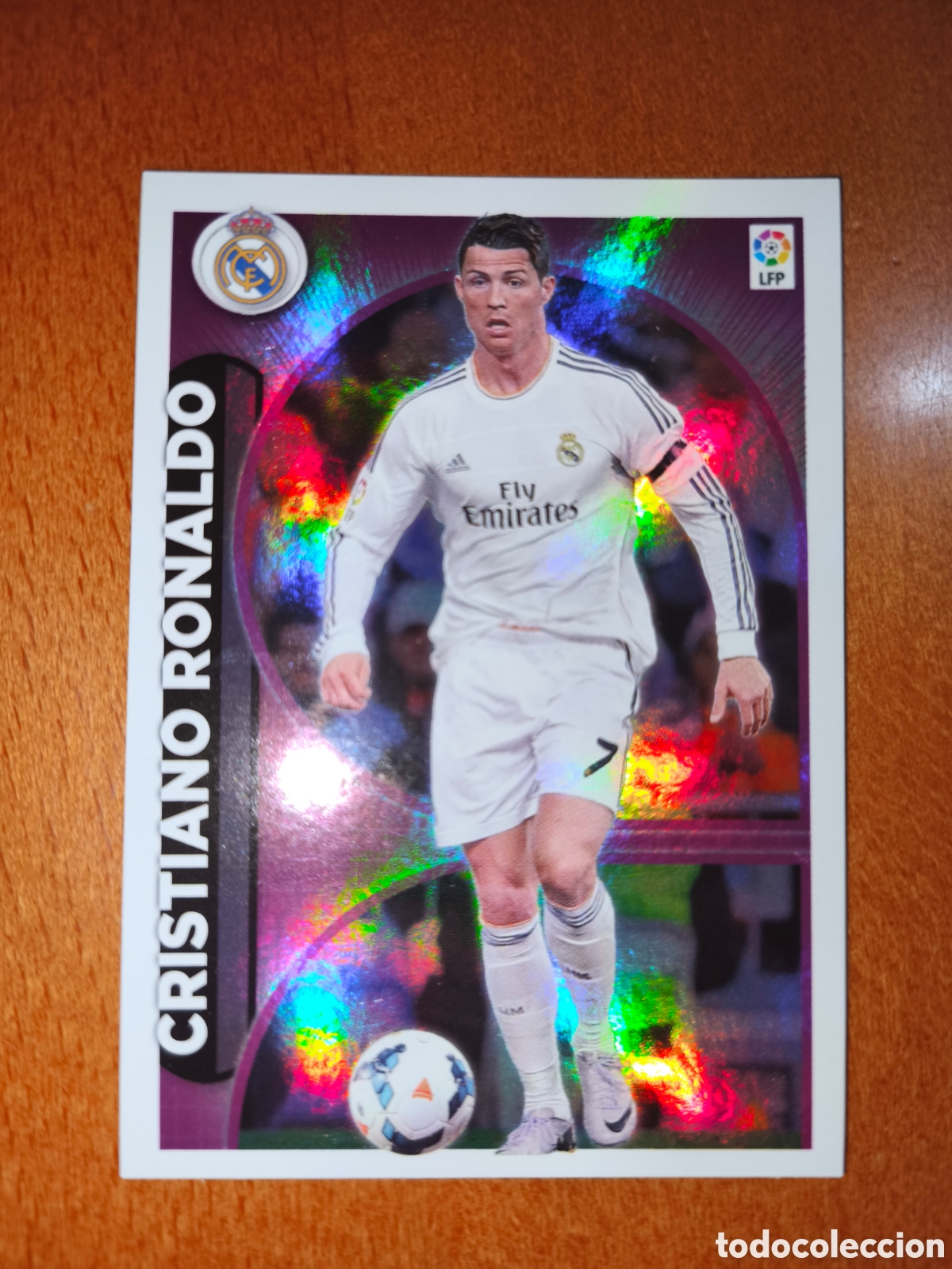 Cromos de f&uacute;tbol: Cristiano Ronaldo Brillante n&deg;25 liga este 14/15 Real Madrid