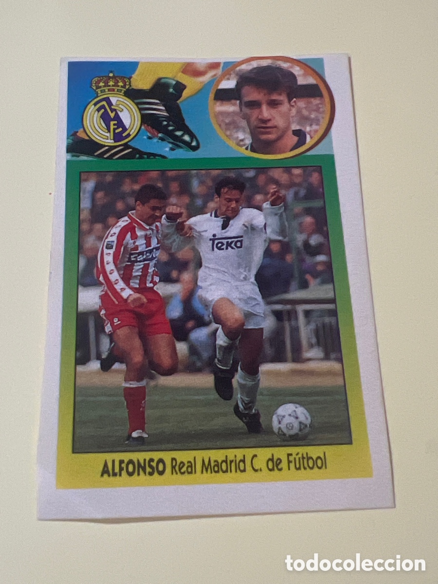 Cromos de f&uacute;tbol: C3756. ALFONSO REAL MADRID LIGA ESTE 1993/94 93 94 ADHESIVO NUNCA PEGADO SIN PEGAR