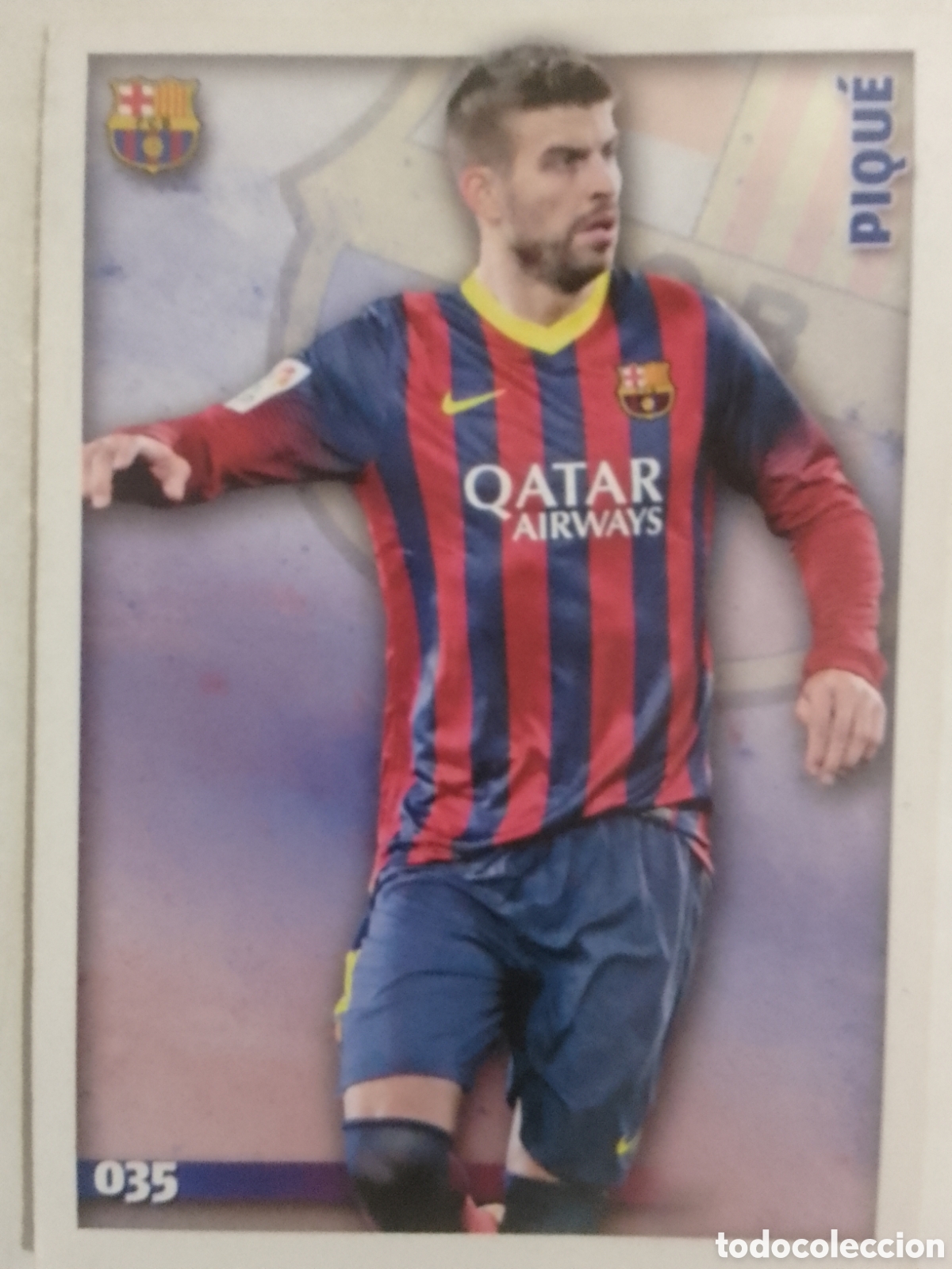 Cromos de f&uacute;tbol: Mundicromo 2015 n&deg; 035 Piqu&eacute; &bull; Barcelona.