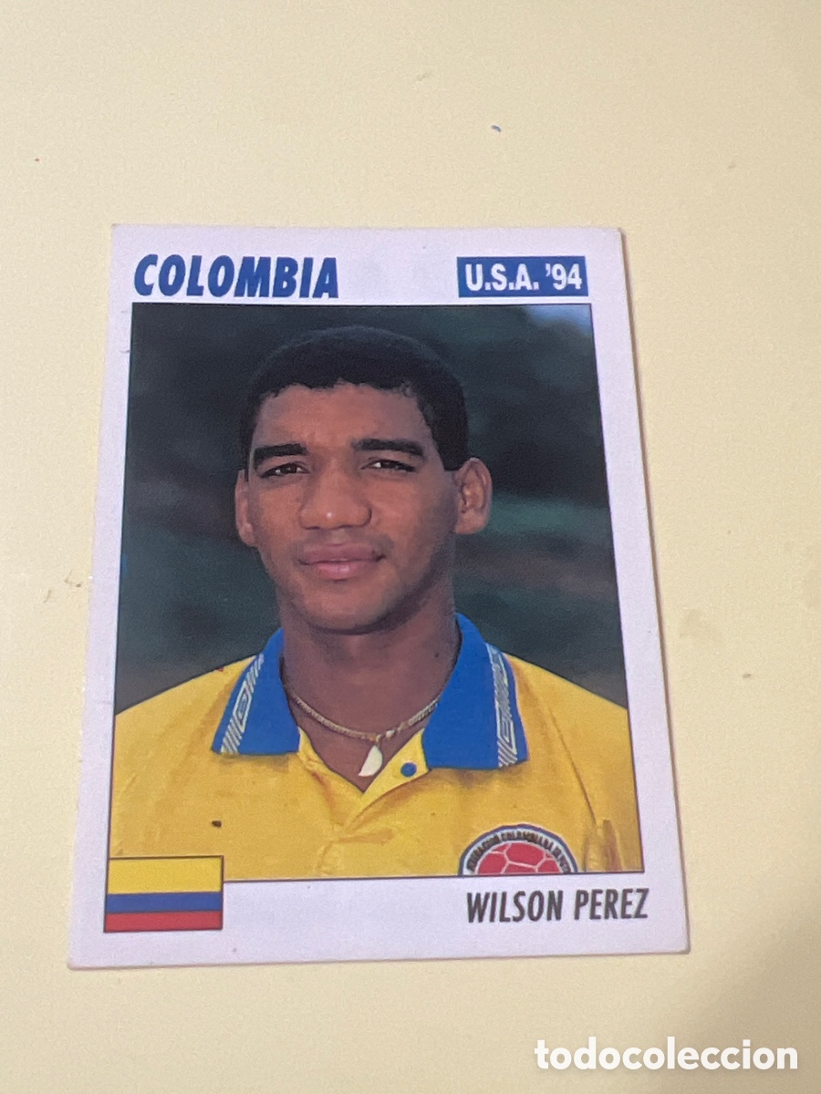 Figurine di Calcio: C3780. 42 SERVICE LINE MUNDIAL USA 94 WILSON PEREZ - COLOMBIA - 1994 WORLD CUP SL ITALY