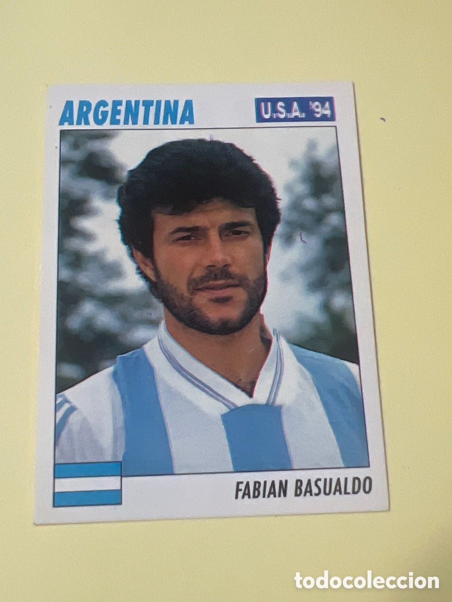 Cromos de Futebol: SERVICE LINE MODENA SL ITALY USA 94 MUNDIAL FUTBOL 1994 NUNCA PEGADO ARGENTINA N&ordm; 195 BASUALDO