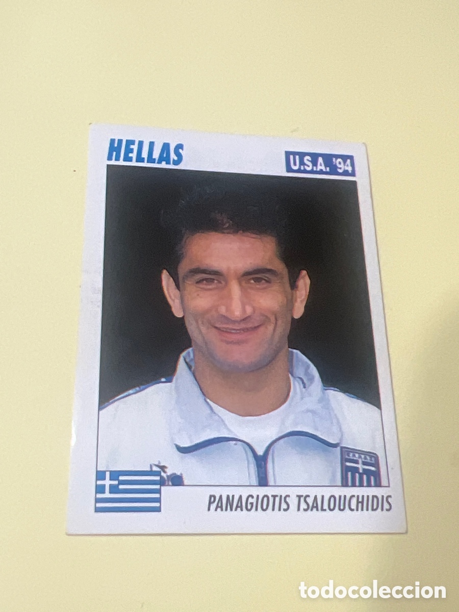 Cromos de f&uacute;tbol: C3789. 216 SERVICE LINE MUNDIAL USA 94 PANAGIOTIS TSALOUCHIDIS HELLAS GRECIA 1994 WORLD CUP SL ITALY