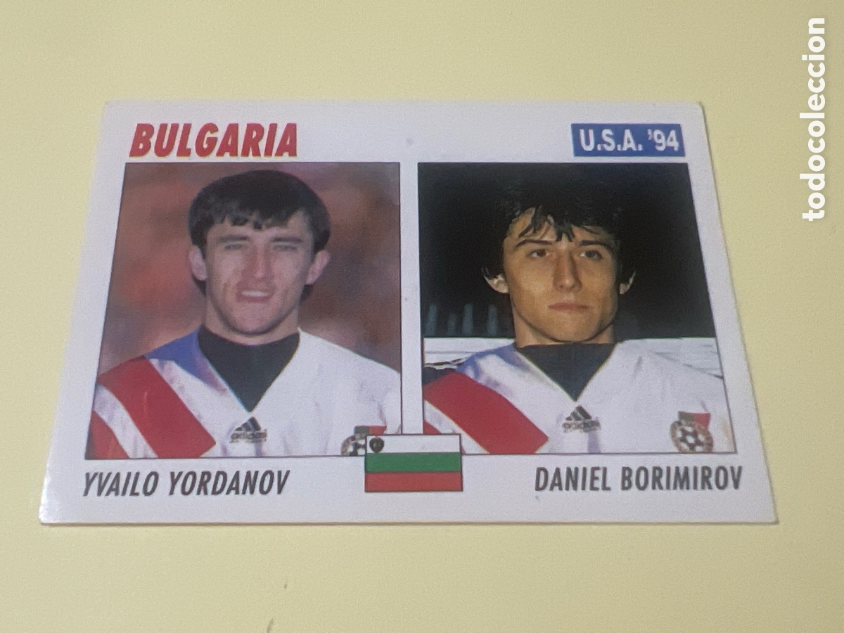 Cromos de f&uacute;tbol: C3803. 186 SERVICE LINE MUNDIAL USA 94 YORDANOV DANIEL BORIMIROV BULGARIA 1994 WORLD CUP SL ITALY