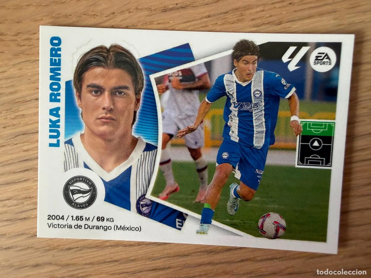 Cromos de f&uacute;tbol: FICHAJE 12 LUCA ROMERO ALAVES 24 25 2024 2025 LIGA EA SPORTS COLECCIONES ESTE SIN PEGAR STICKER