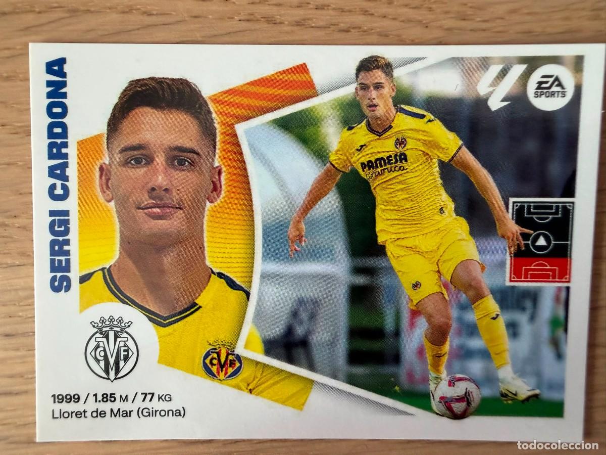Cromos de f&uacute;tbol: FICHAJE 13 CARDONA VILLARREAL 24 25 2024 2025 LIGA EA SPORTS COLECCIONES ESTE SIN PEGAR STICKER