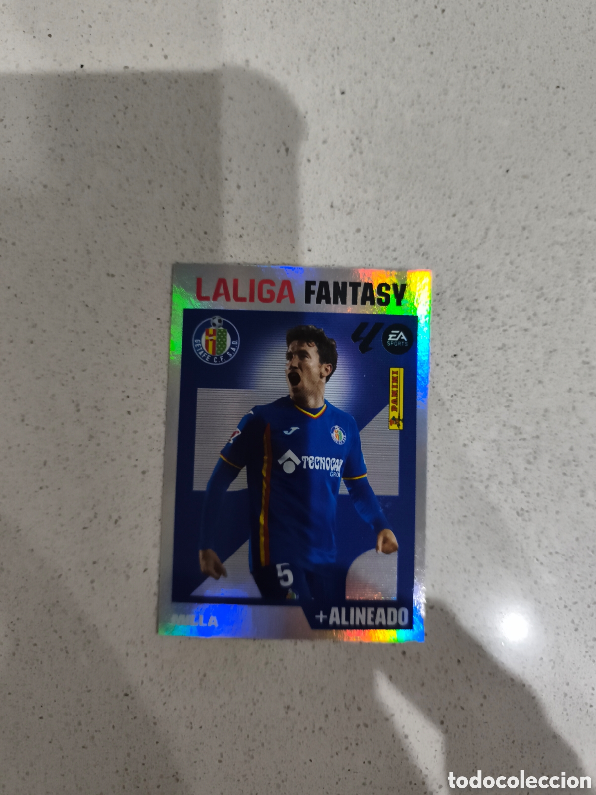 Cromos de f&uacute;tbol: CROMO N&Uacute;MERO 8 LA LIGA FANTASY MILLA GETAFE. LIGA ESTE 26/27. PANINI.