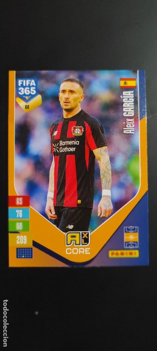 Cromos de f&uacute;tbol: ADRENALYN XL FIFA 365 2027 CARD CORE ALEIX GARCIA LEVERKUSEN # 60 PANINI