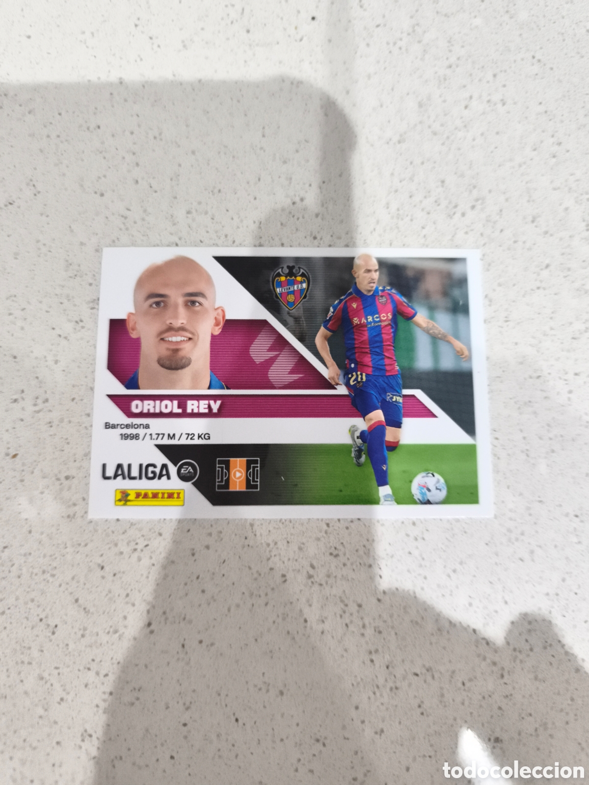 Cromos de f&uacute;tbol: CROMO N&Uacute;MERO 11 ORIOL REY LEVANTE. LIGA ESTE 26/27. PANINI.
